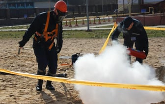 Ураган и утечка на газопроводе: МЧС Беларуси показало отработку ликвидации чрезвычайных ситуаций — Видео