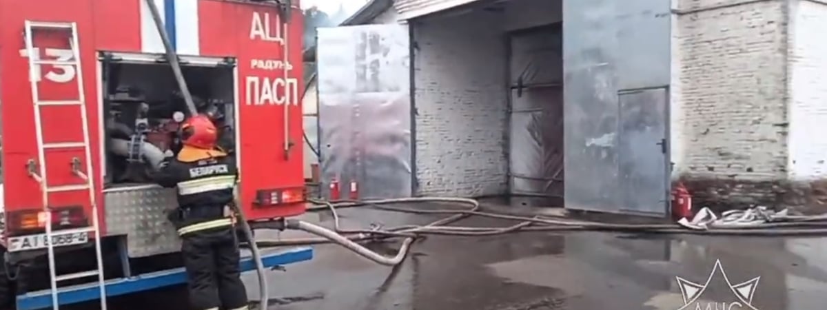 В Щучинском районе горела мастерская СПК — что произошло