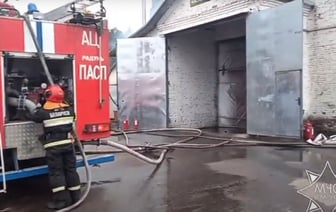 В Щучинском районе горела мастерская СПК — что произошло