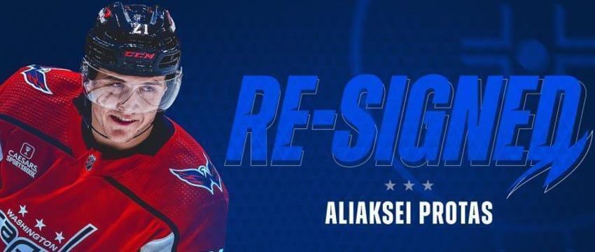 Белорус Алексей Протас подписал контракт с «Вашингтоном» на 5 лет