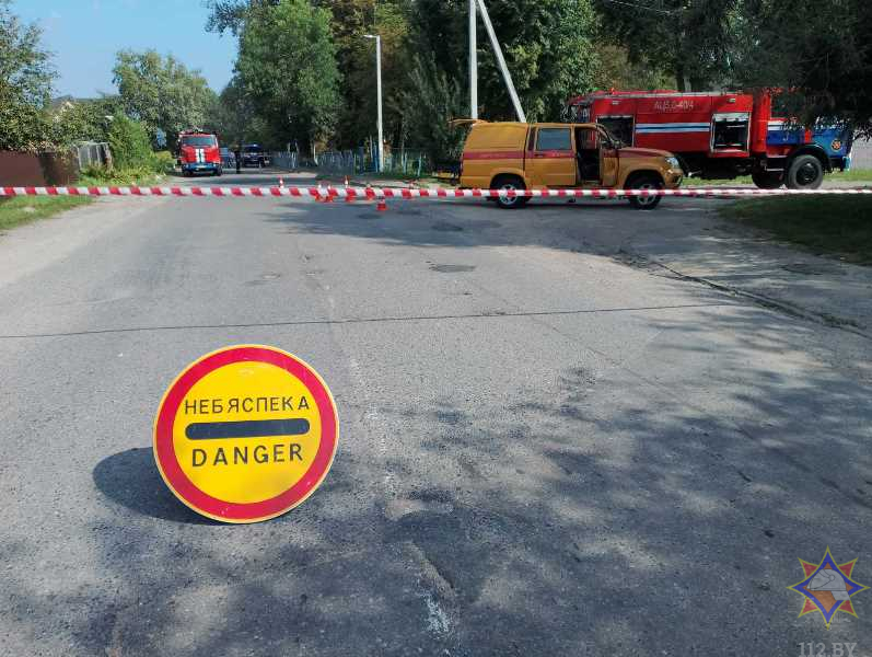 В Витебске прорвало газопровод, эвакуированы детский сад и близлежащие дома. Фото МЧС