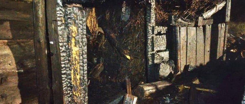 Хотел поиграть со спичками: в Лунинецком районе сгорел сарай