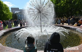 Подготовка к запуску фонтанов в Гомеле к Дню труда