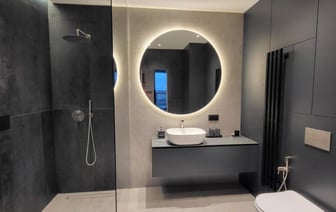 История реализации идеи: черная ванная комната