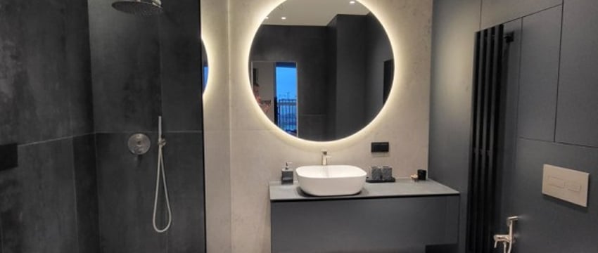 История реализации идеи: черная ванная комната