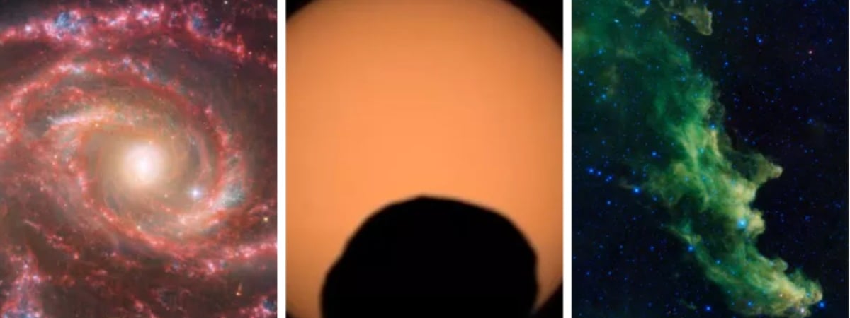 «Налитые кровью» глаза, затмение с Марса и «Ведьмина шляпа». NASA показала 8 невероятных фото из космоса — Фото