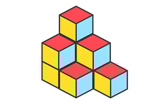 Сколько кубиков на картинке? Большинство людей допускают одну и ту же ошибку при подсчете — Полезно