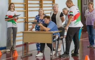 В Дрибине из пенсионеров готовят снайперов (фото)