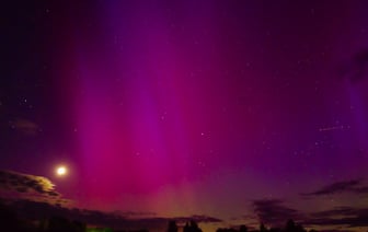 Северное сияние над Витебщиной