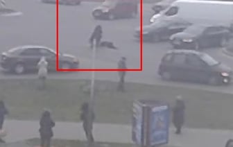 В Пинске автомобиль сбил пешехода. Жесткое видео