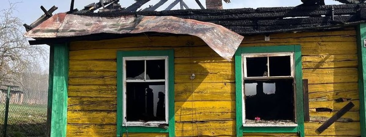 Под Новогрудком на пожаре погибли мать и сын