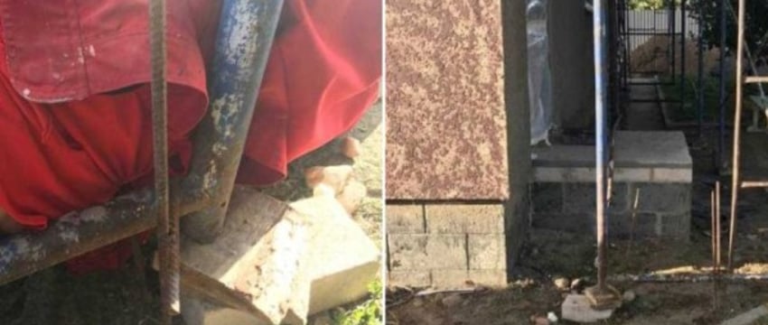 В Березе мужчина упал с высоты и напоролся на штырь арматуры