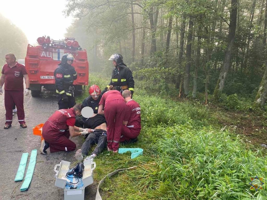В Пружанском районе автомобиль врезался в дерево