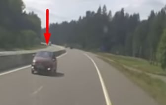 Водитель ехал по встречной на трассе М6 - видео