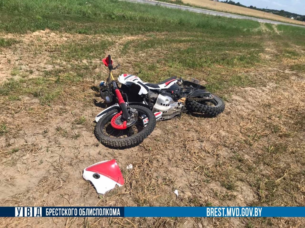 В Березовском районе мотоциклист попал в ДТП