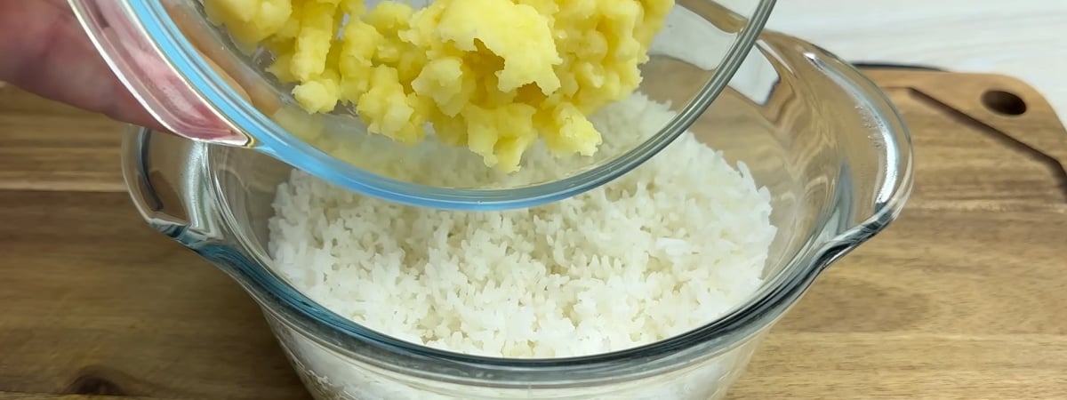 Смешайте картошку с рисом и пожарьте на сковороде. Это необычное блюдо никого не оставит равнодушным — Полезно