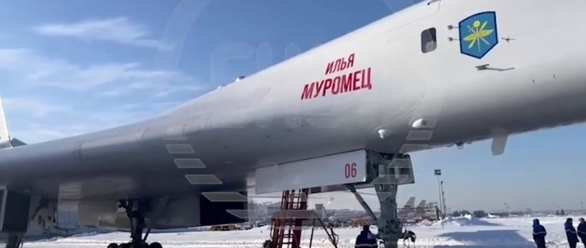 Путин полетел на стратегическом бомбардировщике Ту-160М