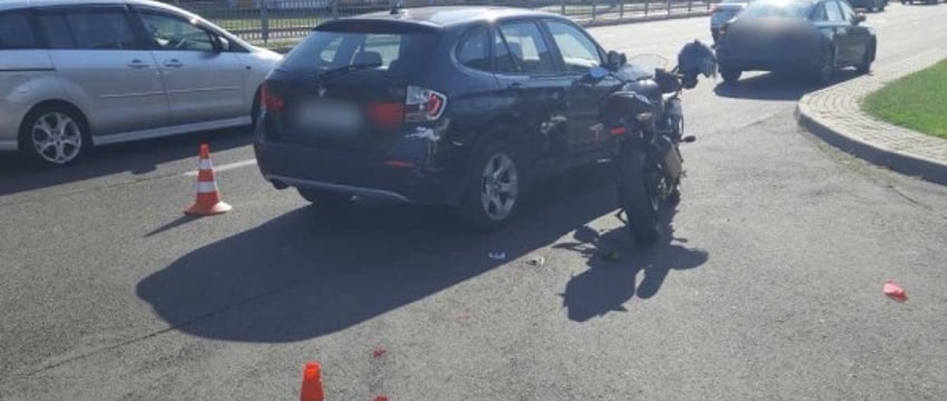 В Бресте мотоциклист столкнулся с BMW. Кто виноват?