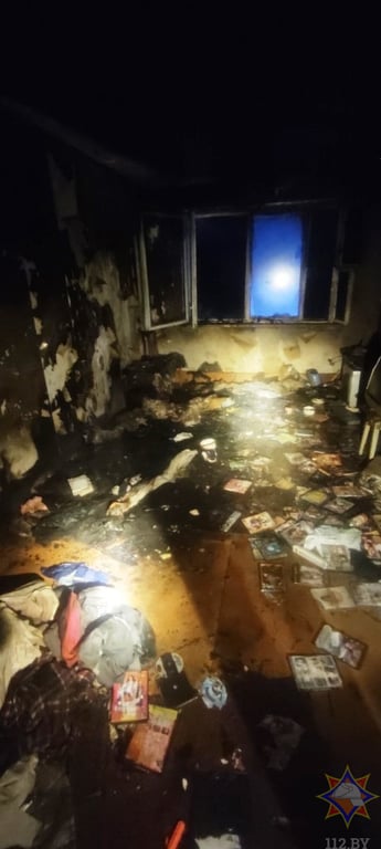 В Бресте ночь на Орловской горела квартира