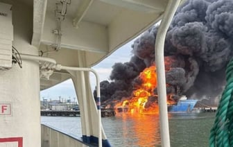 В российском порту «Кавказ» после удара ВСУ затонул железнодорожный паром