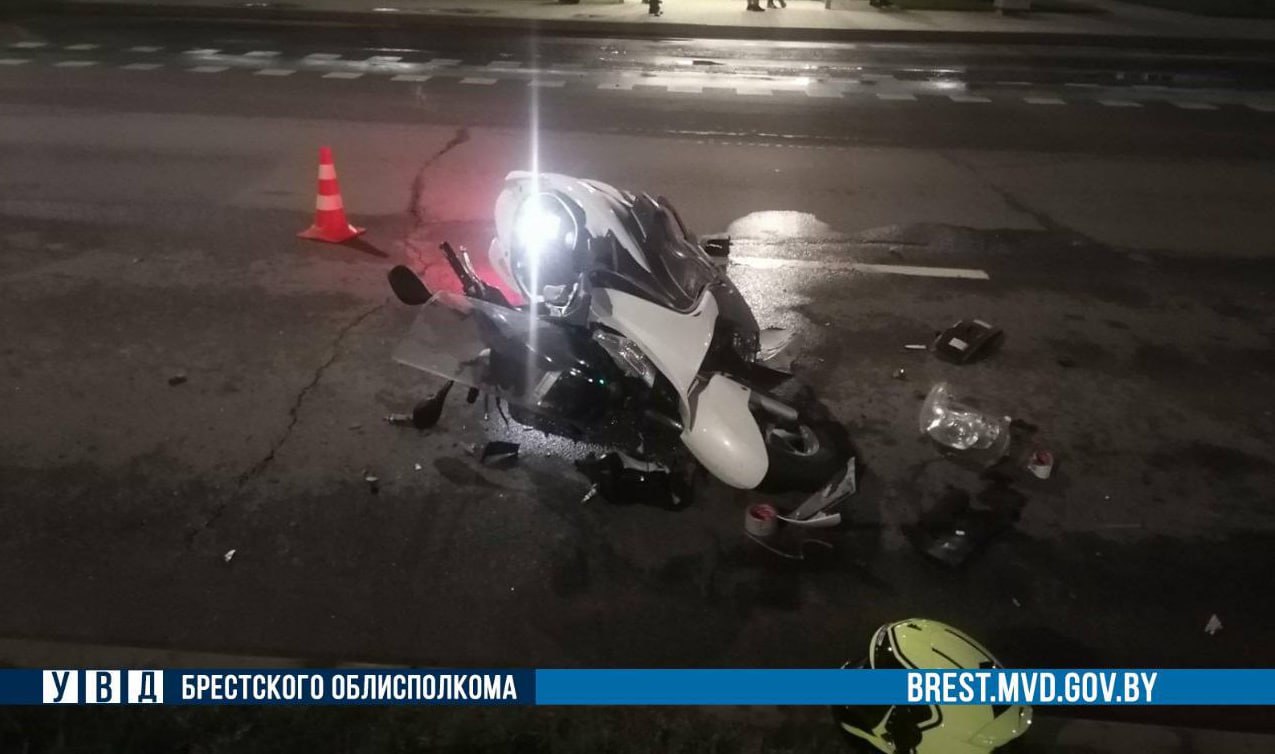 В Бресте несовершеннолетний мотоциклист получил травмы