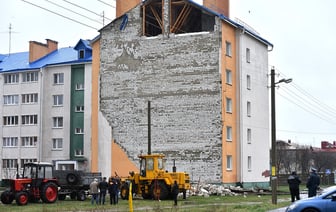 В доме под Гомелем обрушившуюся стену восстановит райжилкоммунхоз