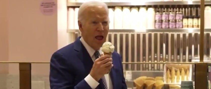 В выходные Израиль и ХАМАС должны прекратить огонь, сказал Байден с мороженым в руках