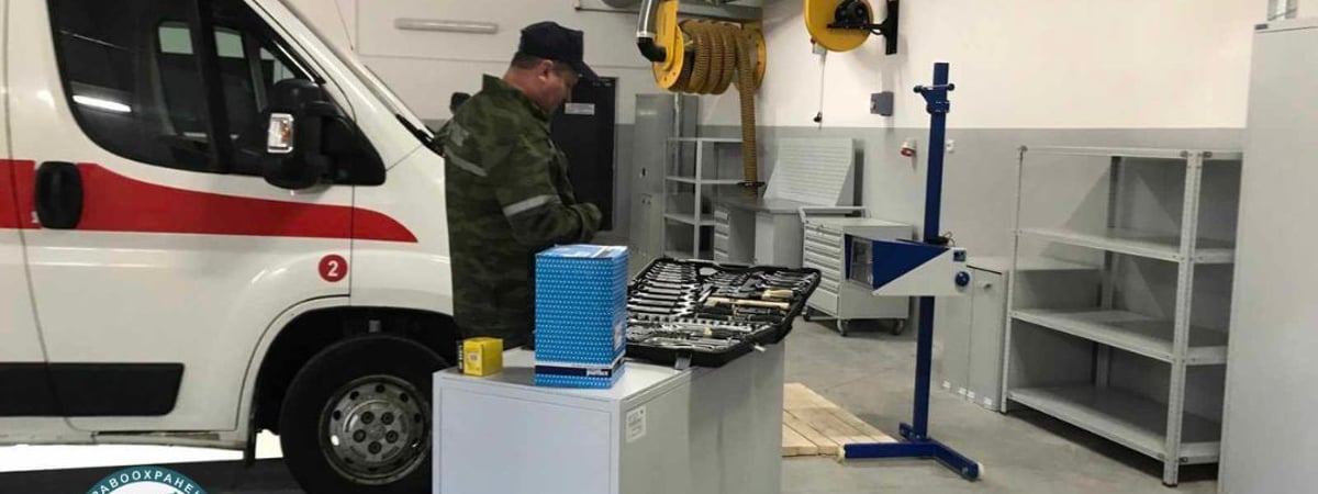 В Гродно после реконструкции открыли здание медицинской автобазы