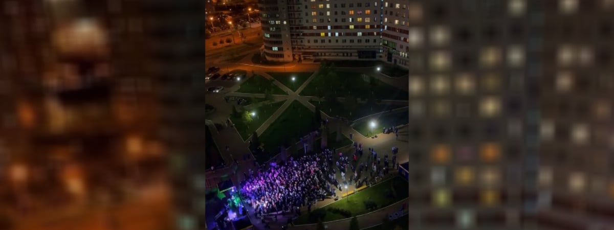 «В соседнем районе было слышно» — В TikTok показали, как гуляет по вечерам студенческая деревня в Минске — Видео