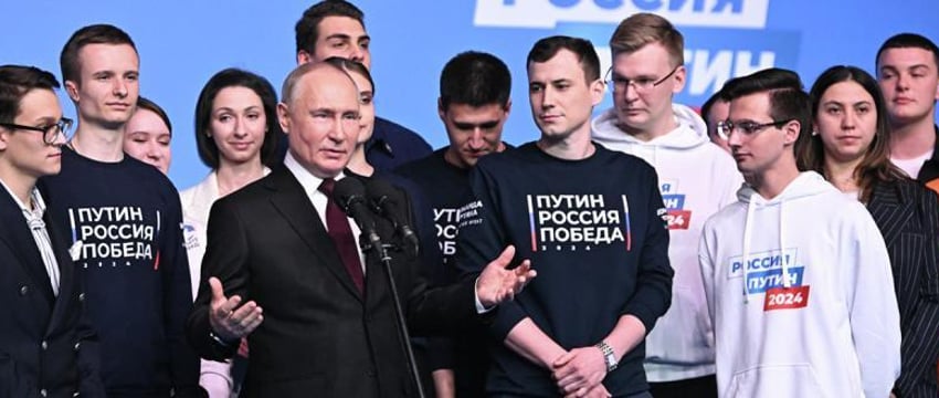 Путин побеждает на президентских выборах в России
