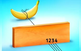 Эта головоломка с бананом покорилась только людям с высоким IQ. За какую верёвку потащить? — Фото
