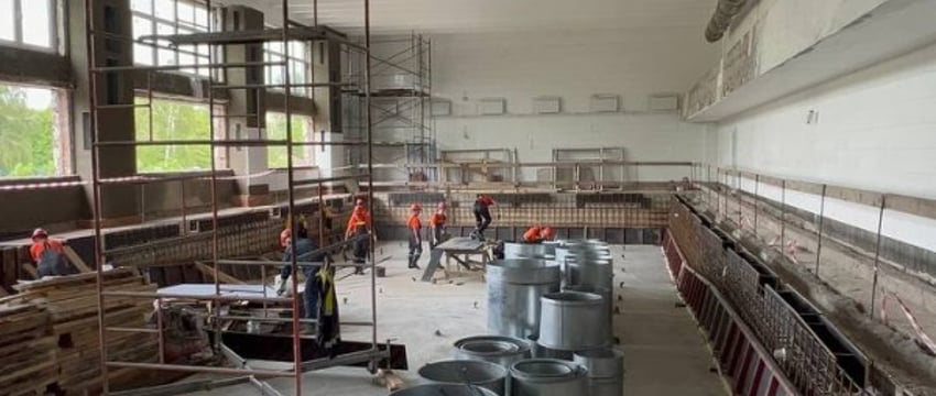 Реконструкция бассейна в средней школе № 9 Бреста