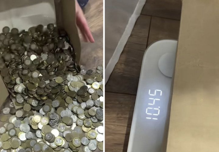 Белоруска насобирала 10 килограммов монет. Сколько она накопила?