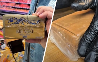 «Будто сгущенка с сыром» — Белорусский производитель выпустил брюност по «норвежской технологии». Сколько стоит? — Видео