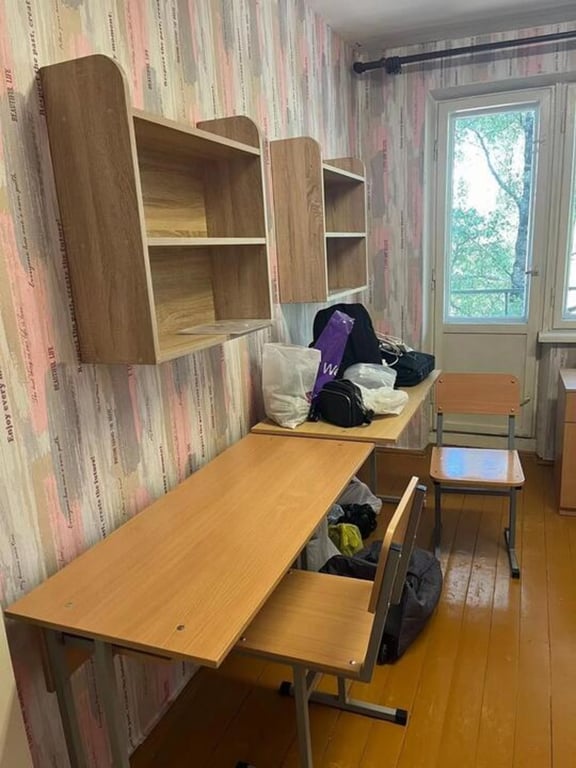 Комната в общежитии № 15 БНТУ. Фото: скриншот видео Tiktok / lub_salnikova