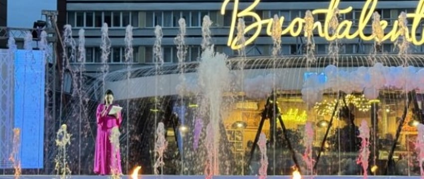 Фаер-шоу и фестиваль моды на улице Советской в Бресте