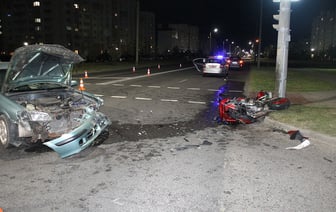 Пьяный водитель, который сбил мотоциклиста в Гродно, заключен под стражу