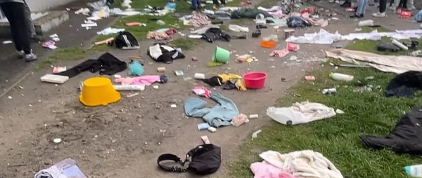 В Сети завирусился ролик, как в Пинске из окон многоэтажки вылетают вещи