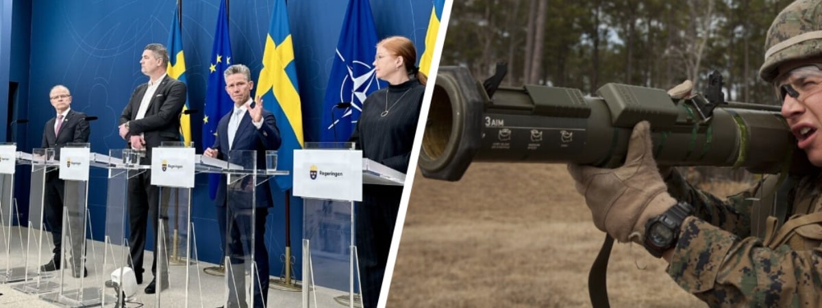 Швеция объявила «самый большой» пакет военной помощи Украине на $1,23 млрд. Какое вооружение пообещала?