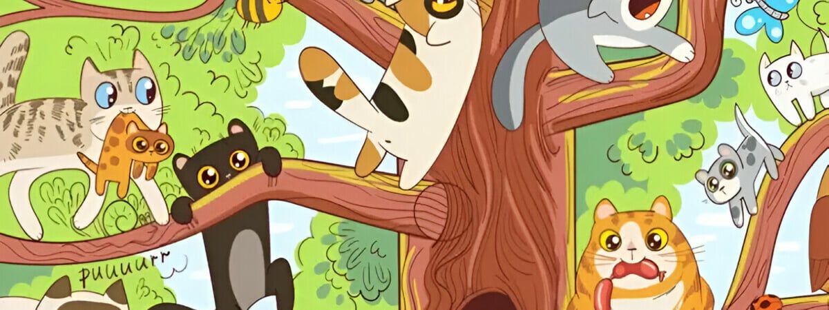 Эта головоломка с котятами проверит вашу внимательность. Сможете найти лягушку за 7 секунд? — Фото