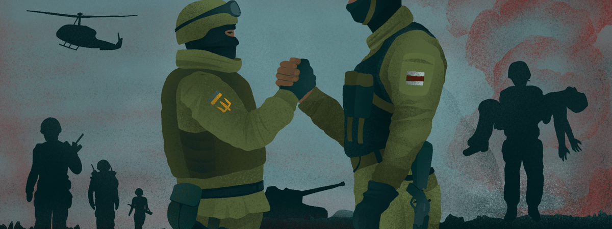 «Агулам я даволі вязучы». Беларускі ваяр падарваўся на міне і трапіў пад БМП, але збіраецца вярнуцца на вайну