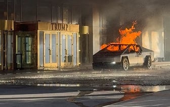 В Лас-Вегасе возле отеля Трампа взорвался Cybertruck