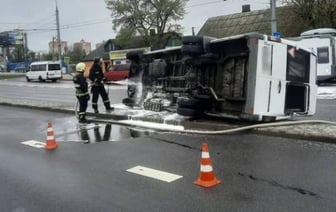 Маршрутка с пассажирами перевернулась в Бресте по вине водителя