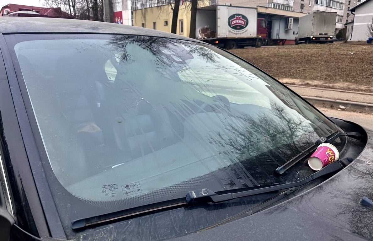 В Беларуси прохожий разлил горячий кофе на лобовое стекло автомобиля. Какое грозит наказание?