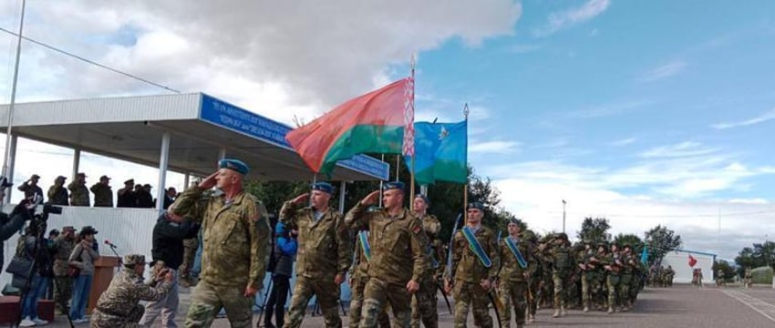 Белорусские военные участвуют в учениях ОДКБ в Кыргызстане