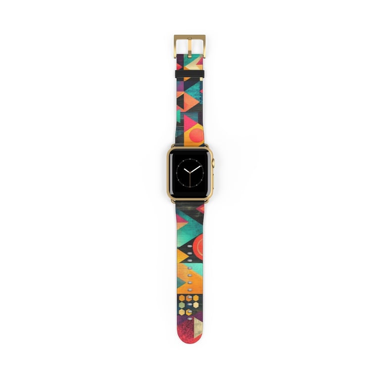 Watch Band - Bold Geometric Symphony