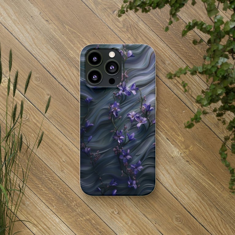 Biodegradable Case - Ethereal Blooms in Motion