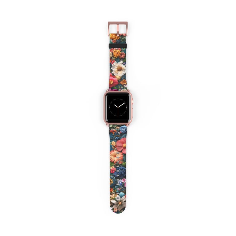 Watch Band - Floral Symphony in Threads