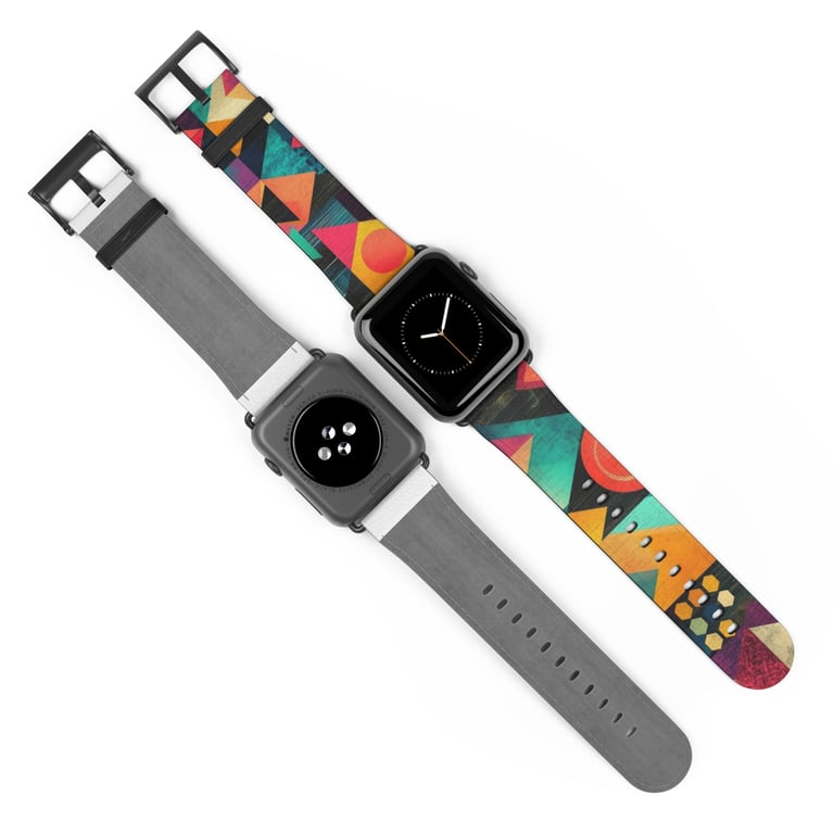 Watch Band - Bold Geometric Symphony