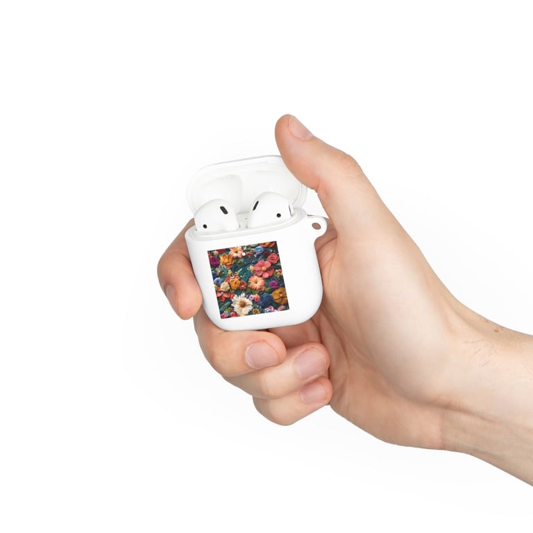 AirPod Case Cover - Floral Symphony in Threads